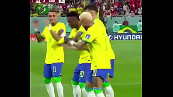 Neymar E A Turma Enchendo O Cu Da Coreia Ao Vivo! Gozada Geral Na ComemoraÇÃo