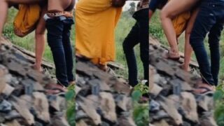 Pekerja Kasar Desi Dan Majikannya Beraksi Panas Di Alam Terbuka