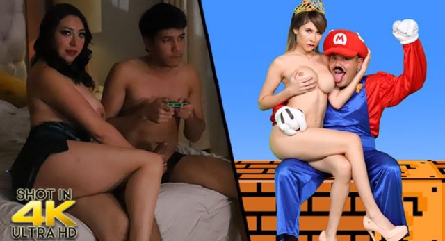 Super Mario Porno: Esmeralda Duarte & Kari Cachonda Dalam Adegan Panas Yang Menggoda