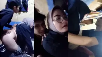 Ngewe Bareng Hijab Bbw Semok Pake Kacamata, Crot Di Dalem.