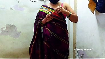 Bhabhi India Panas, Baju Saree Ketat, Ngewe Liar Di Kamar.