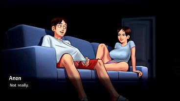Ibu Tiri Melirik Ke Belakang Sekali Lagi, Menggoda Dengan Pandangan Nakal (18+)